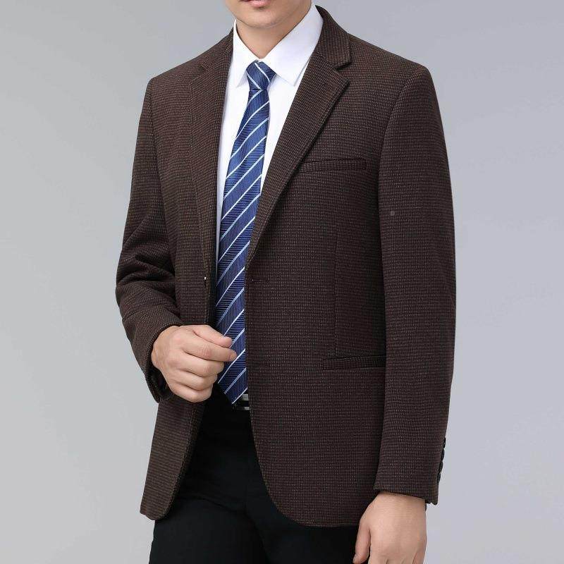 西2419男士高级感西装商务休西件服闲秋冬单季便西上衣单羊毛厚款,男装,休闲西服,淘宝优惠券,粉丝福利购,淘宝优惠卷