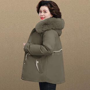 小子妈个妈装羽绒棉服新款中老年冬季棉衣小98576705外套冬短款棉