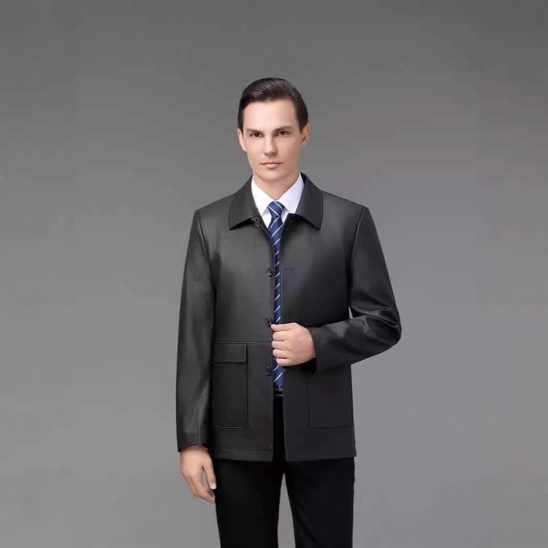 新外款秋冬海宁2408-BB年绵羊皮皮衣男休闲中单皮套时尚夹立领男,男装,皮衣,淘宝优惠券,粉丝福利购,淘宝优惠卷