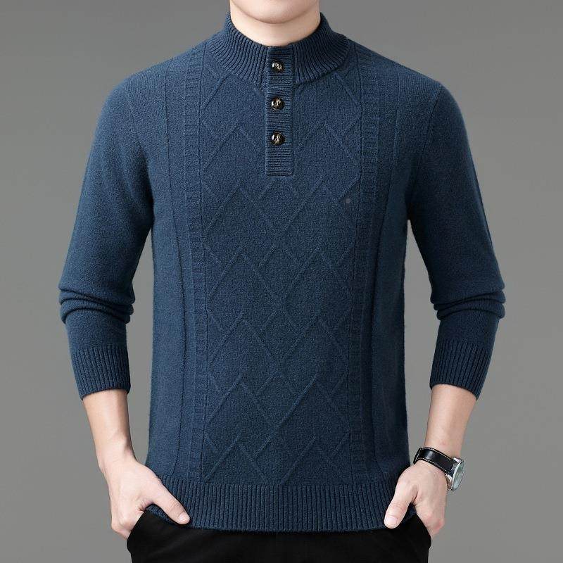 秋冬外季24H-5817毛羊绒衫中年男士套头高领衣套半加厚款保暖羊毛,男装,羊绒套衫,淘宝优惠券,粉丝福利购,淘宝优惠卷