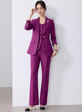 高级感西装范套装质女秋冬新款高端气女神休闲时尚职业AL747786季