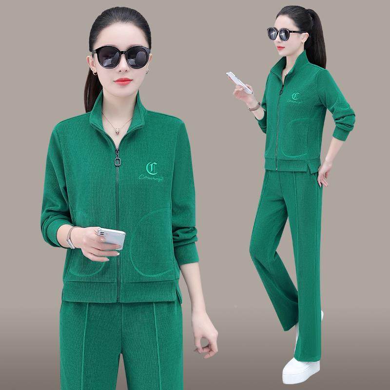 休衣闲运动服套女装士5868减洋气长袖长裤时尚龄显瘦卫春秋季外套,户外/登山/野营/旅行用品,其他户外服装,淘宝优惠券,粉丝福利购,淘宝优惠卷