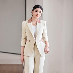 别业外致设感高端西装套秋装新款时尚气质2025MY81计通勤职西服两
