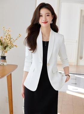 子白色短款西装外套女小春秋高级小感个韩AL761207版气质休闲女士