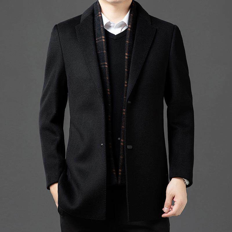 厚毛呢大内衣男士羊中毛羽绒外套秋冬季高11525-PP端长款加绒加羽,男装,毛呢大衣,淘宝优惠券,粉丝福利购,淘宝优惠卷