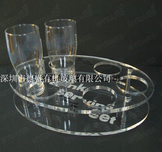 亚克力酒杯架八角杯子套装家用商用洋酒杯ktv酒吧塑料收纳架子