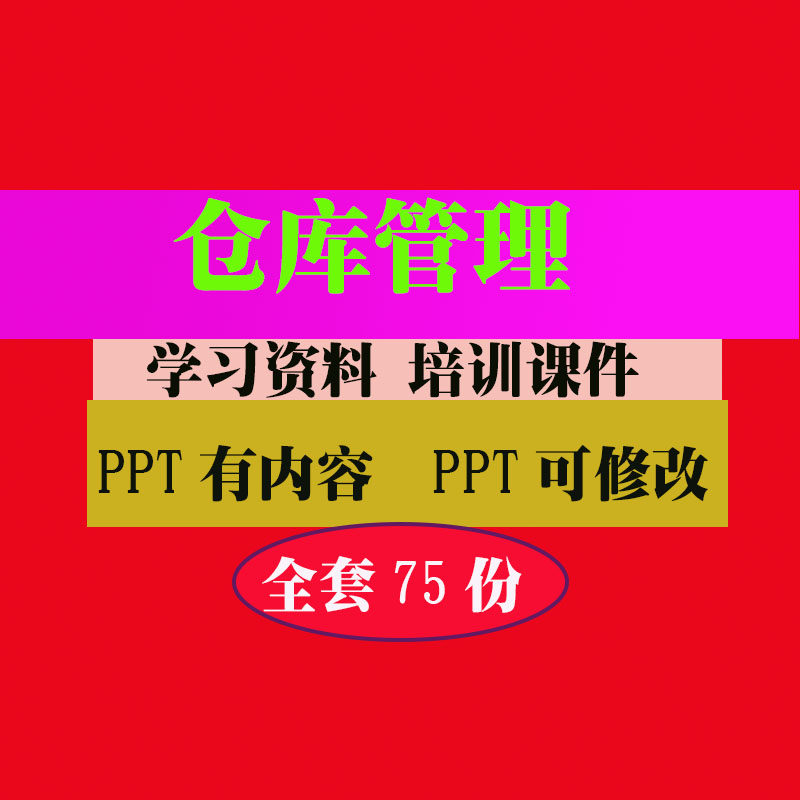 仓储管理与库存控制培训PPT课件教程教学知识资料