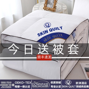 特级羽绒被95白鹅绒冬被子被芯加厚保暖8斤双人单人春秋被空调被