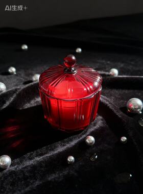 香薰蜡烛杯摆件浪漫蜡烛杯装饰品糖果蜡烛台