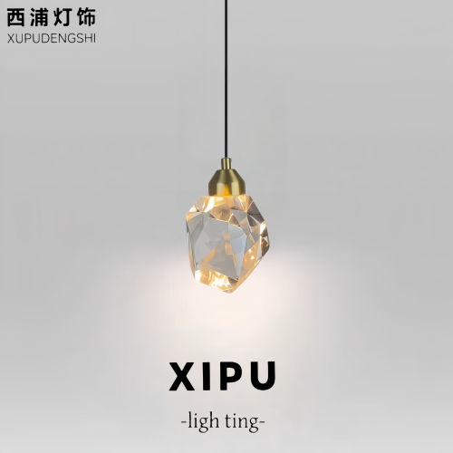 轻奢水晶吊线壁灯后现代全铜主卧床头灯客厅沙发背景墙灯玄关吊灯