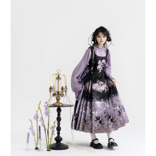 素织金仿妆花马面汉洋折衷国风千金感 原创汉元 芷蘅间 弥花集