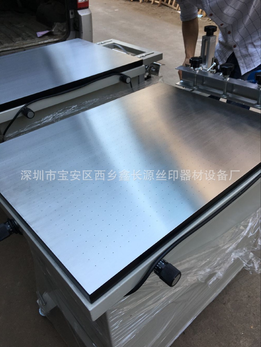 厂家60*80吸气手动丝印机 精密调位丝印台 真空吸气手动丝印台