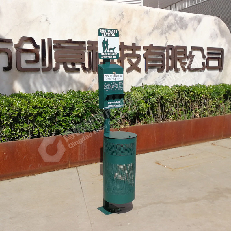 新城市垃圾桶户外公园宠物粪便桶拾便器清洁便箱镀锌板猫狗便桶