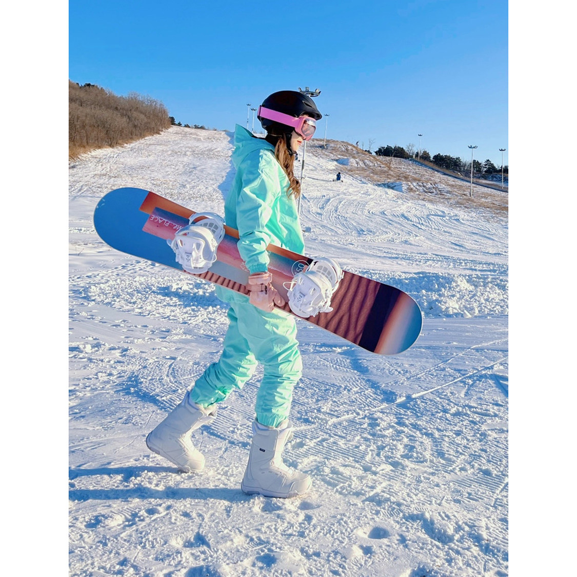 户外单板滑雪服套装女款  韩国滑雪衣