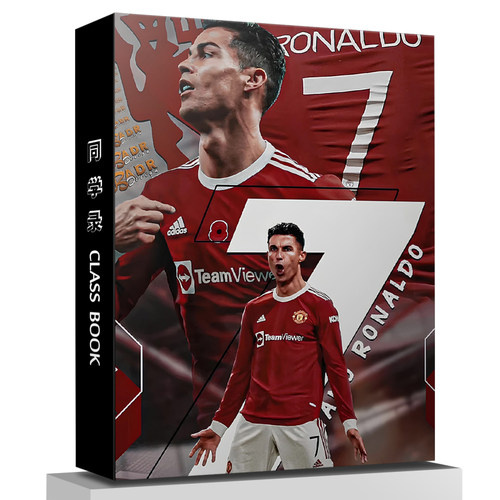 足球C罗同学录中小学生六年级毕业纪念册大号16k活页创意留言册