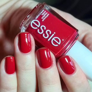 essie指甲油490正红not red-y for bed番茄红显白持久美甲免照灯