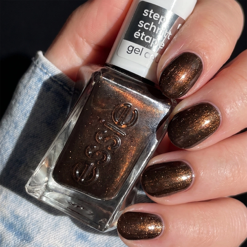 essie扭扭瓶83琥珀金棕指甲油