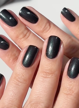 ESSIE390黑钻石细闪免烤指甲油