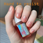 美国essie护甲油hard resist硬甲油透粉色健康色指甲油糖果粉