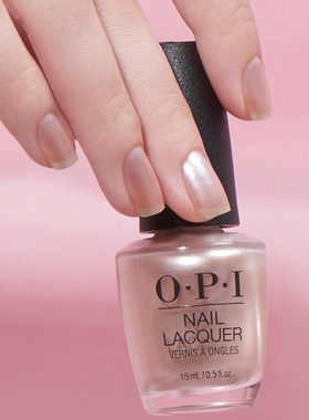 OPI正品指甲油SH3 chiffon-d of you细闪浅香槟金显白持久免烤