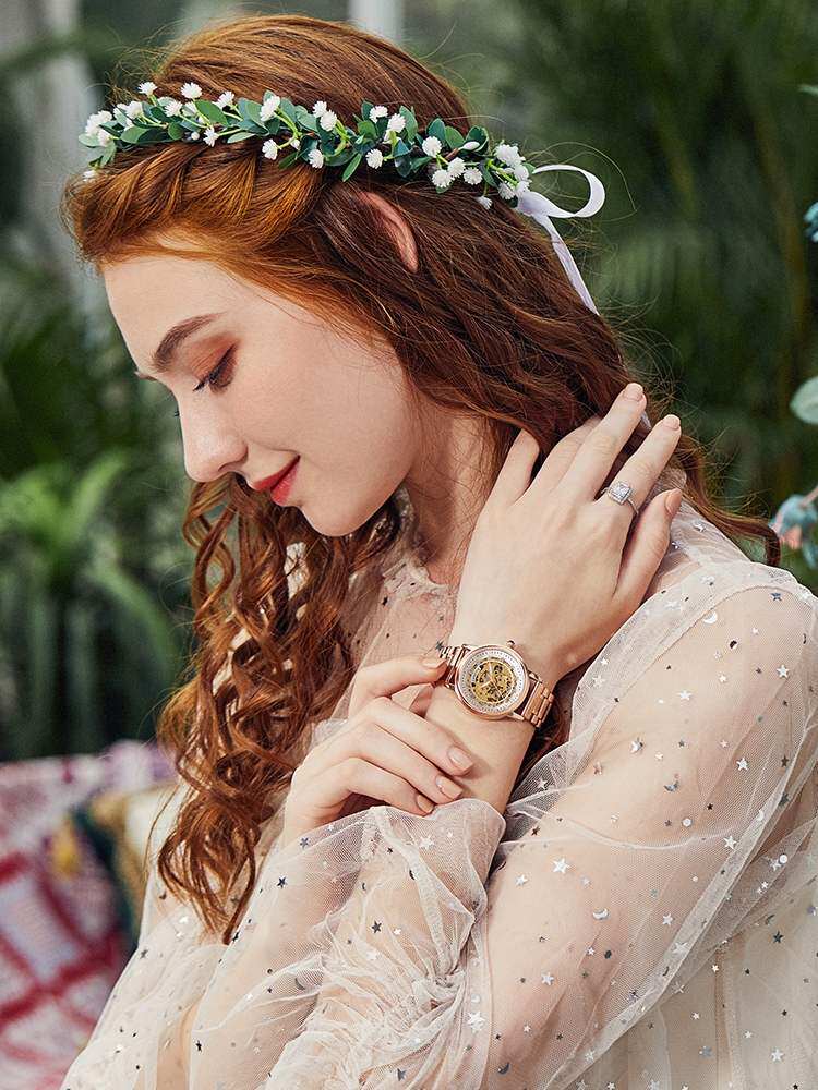 品牌正品机械表女手表轻奢时尚潮流全自动2022年新款十大品牌名表