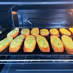 黄油蒜香面包西餐厅餐前现烤蒜蓉包轻食健身代餐半成品面包片90