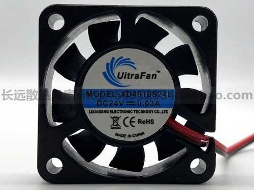 UitraFAN XD4010S24L/S12L 24/12V 0.03A 4010 4CM电源散热风扇