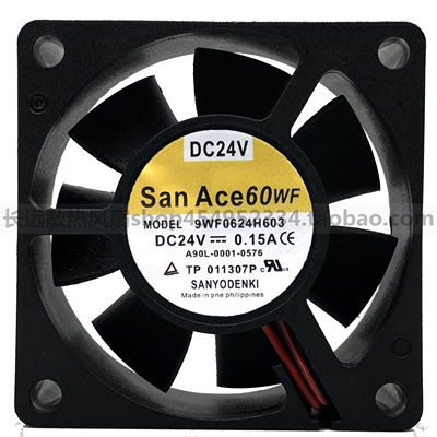 三洋 9WF0624H603 6020 24V 0.15A A90L-0001-0576发那科风扇