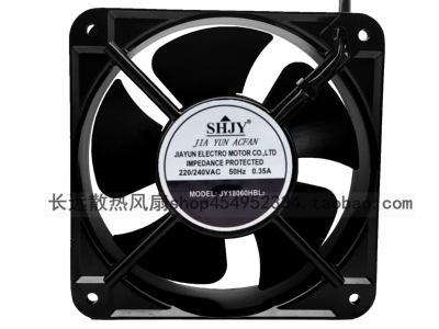 全新SHJY上海甲云JY18060HBL2 风机220V 0.35A 18060轴流散热风扇