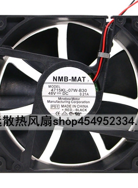 NMB 12038 12CM 4715KL-07W-B30/B39 48V 0.21A 变频器直流风扇