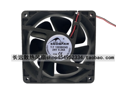 SNOWFAN YY12038H24S 12CM 12038 24V0.25A直流风扇工业散热风扇