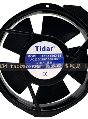 TIDAR 172X150X38 220-240V 50/60HZ 0.20A 17238 机柜散热风扇