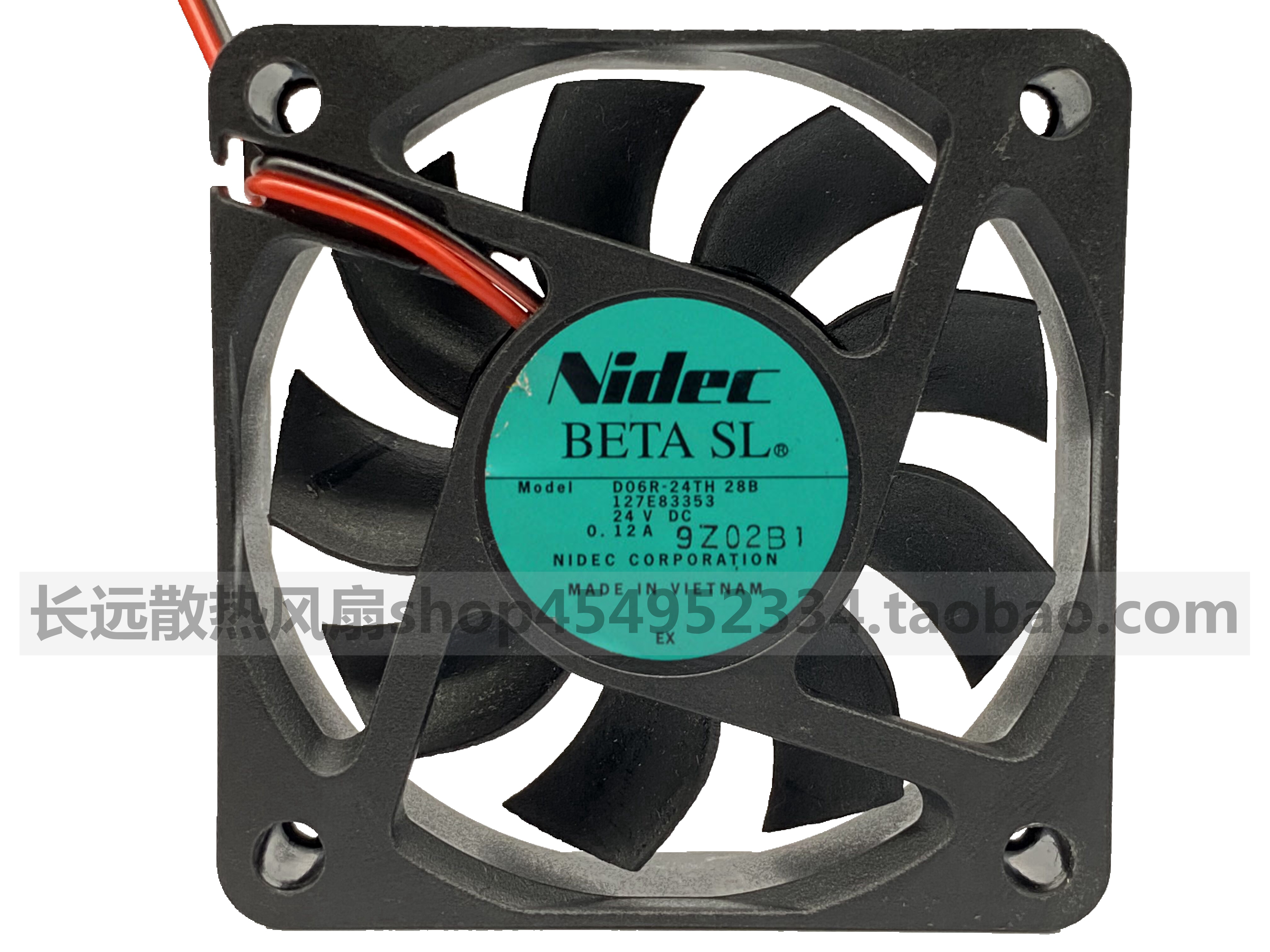 Nidec 尼迪 6cm 风扇 6015 散热风扇 24V 0.12A D06R-24TH 28B
