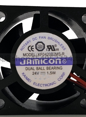 全新原装JAMICON KF0420B2MM-R 24V 1.5W 4CM 4020变频器散热风扇