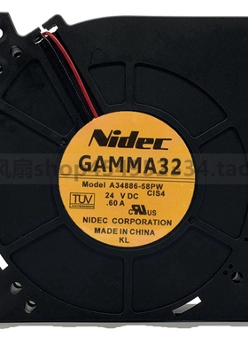 Nidec GAMMA32 12032 A34886-58PW DC 24V 0.60A 鼓风机 散热风扇