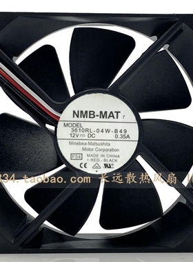 NMB 9225 3610RL-04W-B49 9025 12V 0.35A 9厘米 投影机 机箱风扇