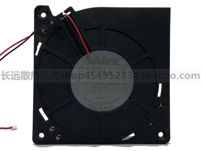 全新原装Nidec D12F-24BSI 01 24V DC 0.42A涡轮鼓风机散热风扇