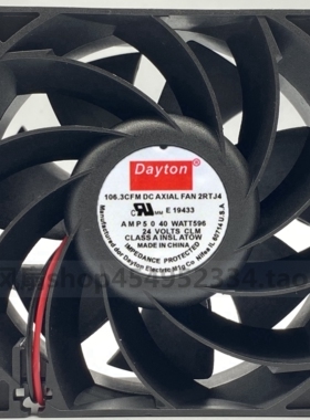 原装Dayton E19433 9038 24v 106.3CFM 9CM 变频器工控机散热风扇