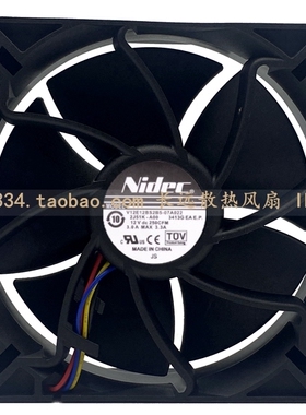 Nidec V12E12BS2B5-07A022 12V 3A 12038熊猫气模风机 大风量风扇