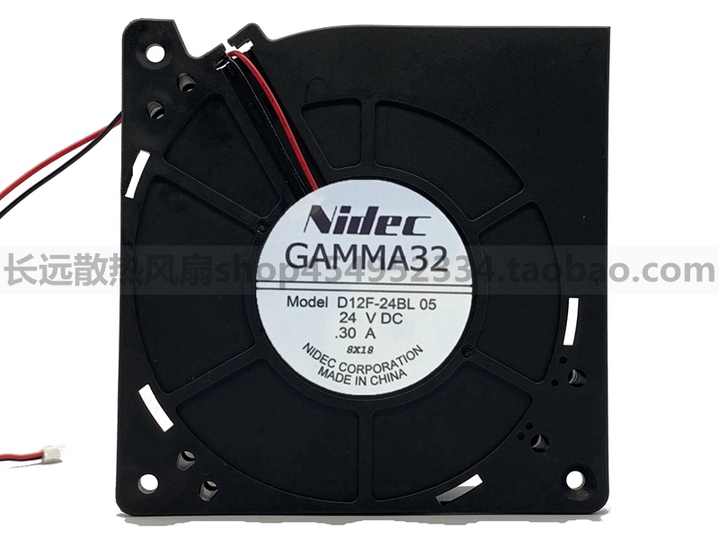 NIDEC GAMMA32 12032 D12F-24BL 05 24V 0.30A 鼓风机 涡轮风扇