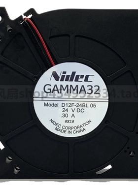 NIDEC GAMMA32 12032 D12F-24BL 05 24V 0.30A 鼓风机 涡轮风扇