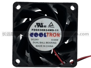 24V 8.64W 6038 大风量变频器风扇 cooLTRON 6CM FD6038B24W9