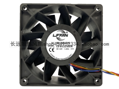 LFFAN 12038 24V1.2A 12CM/厘米服务器/变频器印刷机散热风扇风机