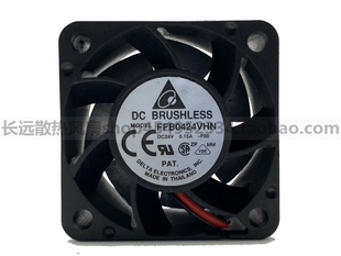 台达DELTA FFB0424VHN 4CM DC 24V 0.15A 4028服务变频器散热风扇