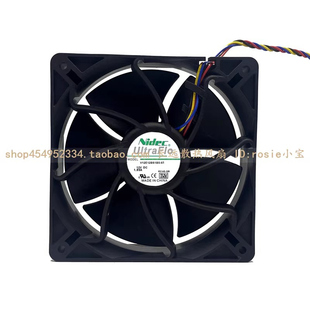Nidec 1.85A V12E12BS1B5 12V 12038机箱电源散热风扇12CM 原装