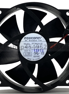 全新富士康FOXCONN PV902512P 12V 0.40A 4线圆形机箱CPU散热风扇