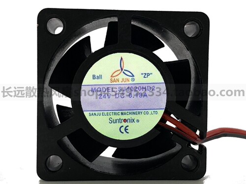 台湾三巨直流风扇SJ4020HD2 DC24V 0.18A电源冷却风机40*40*20mm