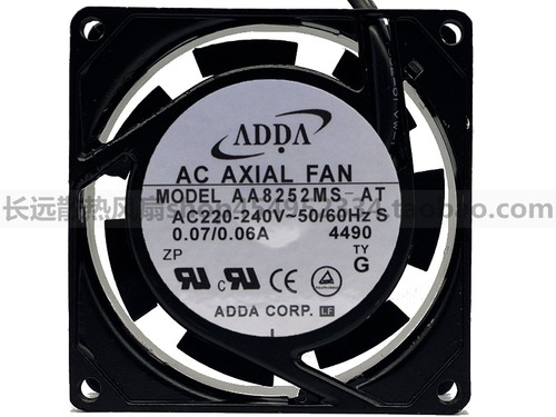 原装ADDA AA8252MS-AT 8025 8CM 交流 220~240V 铜线铝框散热风扇