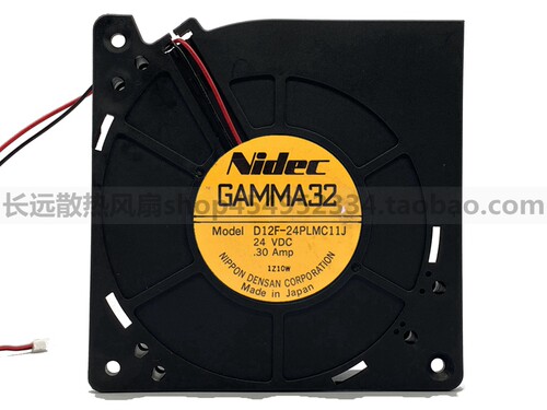 NIDEC GAMMA32 D12F-24PLMC11J 24V 0.30A 12032 12CM 涡轮鼓风机
