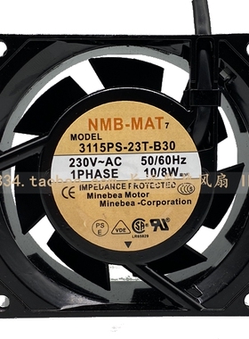 原装NMB 3115PS-23T-B30 230V 8038 8CM小型轴流风机交流散热风扇